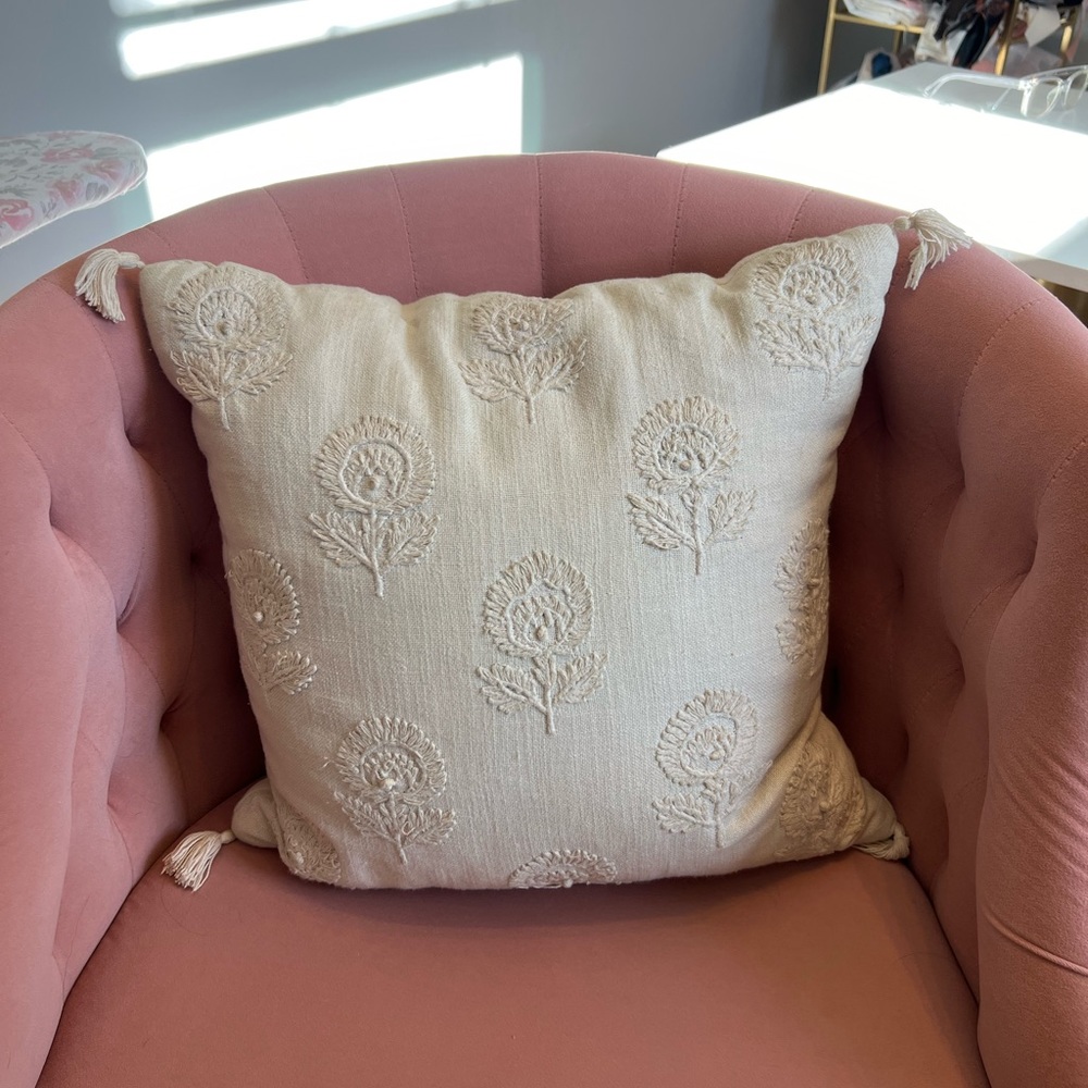 Set of Two Neutral Accent Pillows